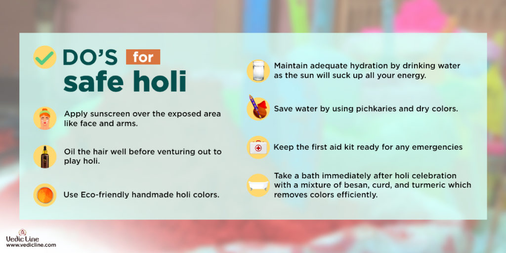 Holi 2021 & dos and don ts of holi & Tips to play safe holi