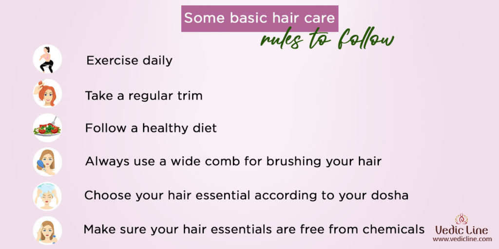 Hair care rules to follow for shinny hair Vedicline