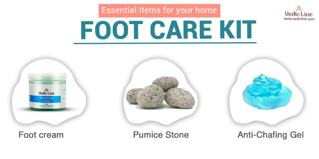 Essential items for proper foot care at home-Vedicline